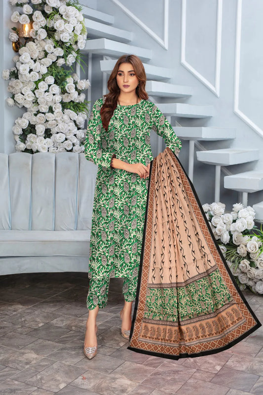 AS COLLECTION  Sapphire Printed Lawn Three Piece (unstitched)